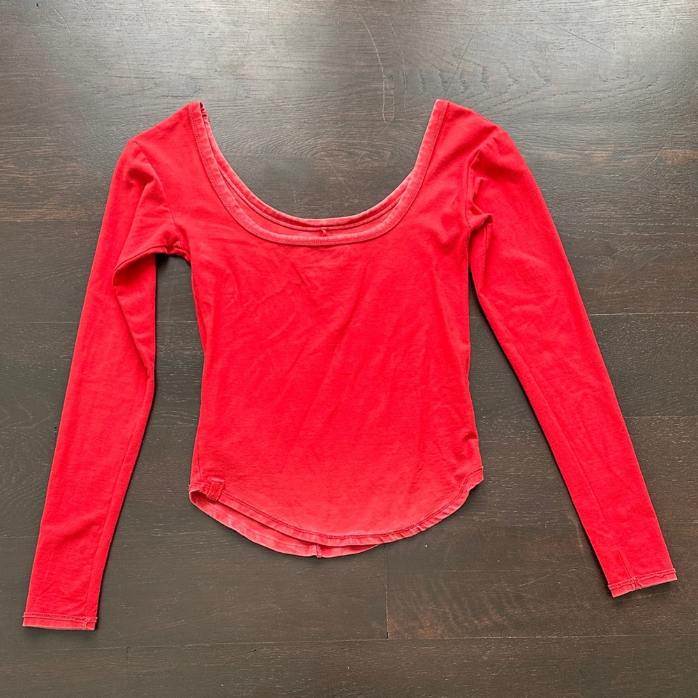 For Love And Lemons Scarlet Long Sleeve Top